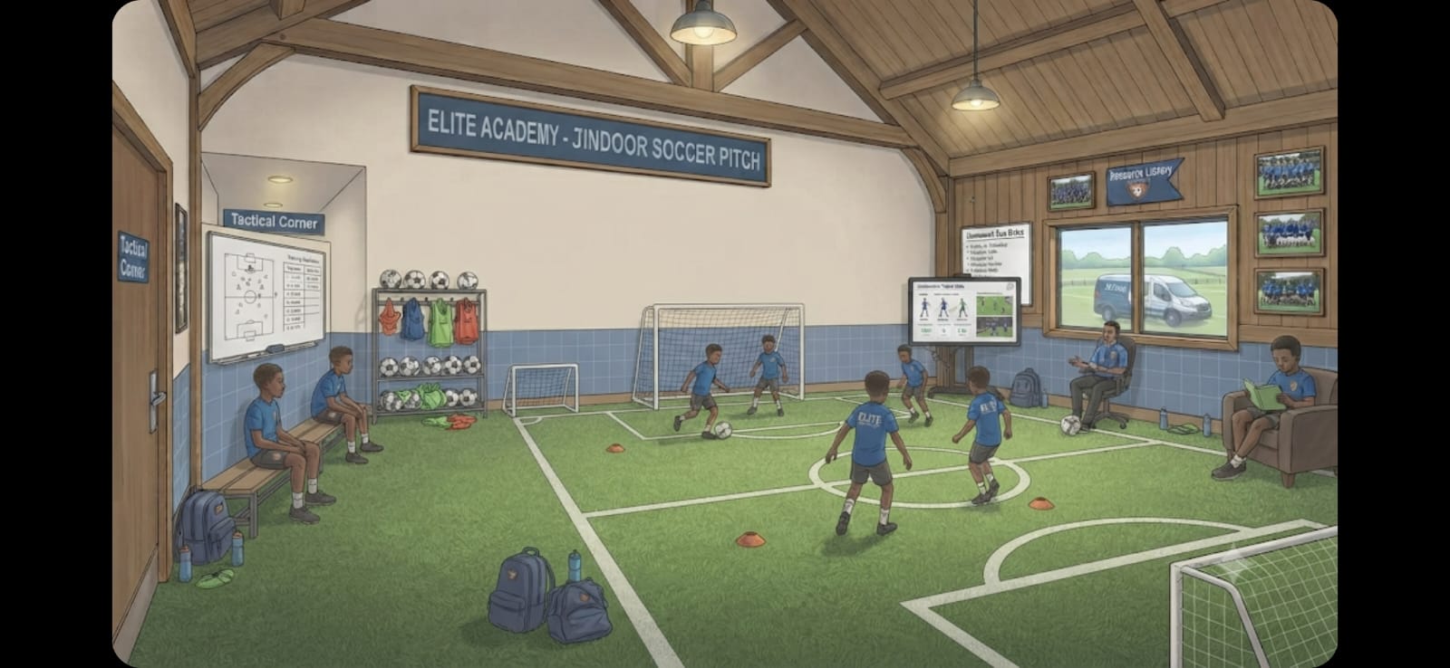 Indoor soccer pitch — Elite Academy indoor training facility